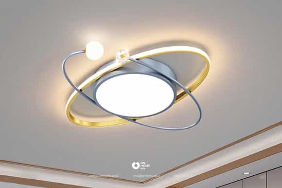 Đèn ốp trần phòng ngủ sang trọng