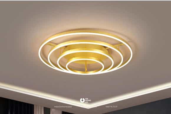 Đèn ốp trần đồng hình tròn