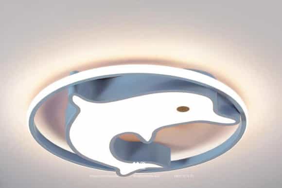 Đèn ốp trần phòng ngủ trẻ em hình cá heo
