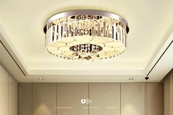 Đèn mâm ốp trần phòng khách cao cấp