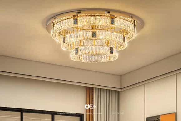 Đèn ốp trần pha lê cao cấp