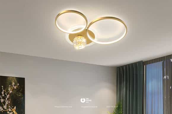 Đèn ốp trần trang trí phòng khách 