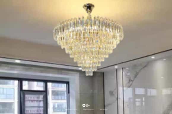 Đèn chùm pha lê thả