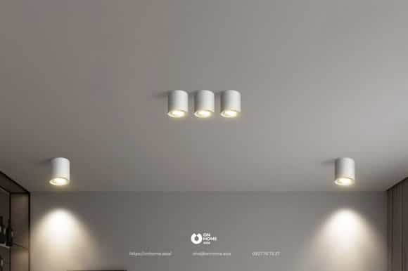 Đèn downlight lon lắp nổi