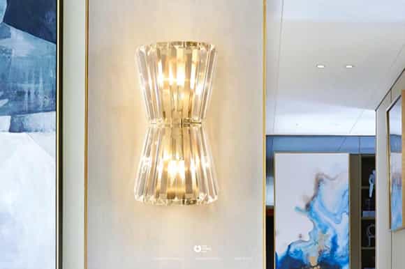 Đèn trang trí tường pha lê sang trọng