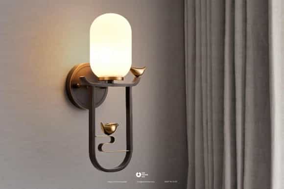 Đèn tường gắn tường sang trọng
