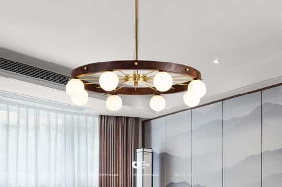 Đèn thả gỗ đẹp