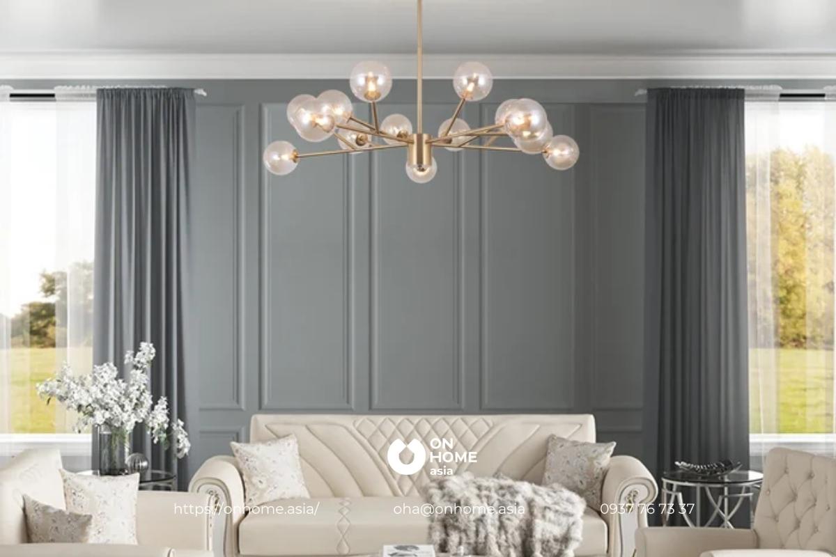 Đèn thả trần trang trí phòng khách cao cấp
