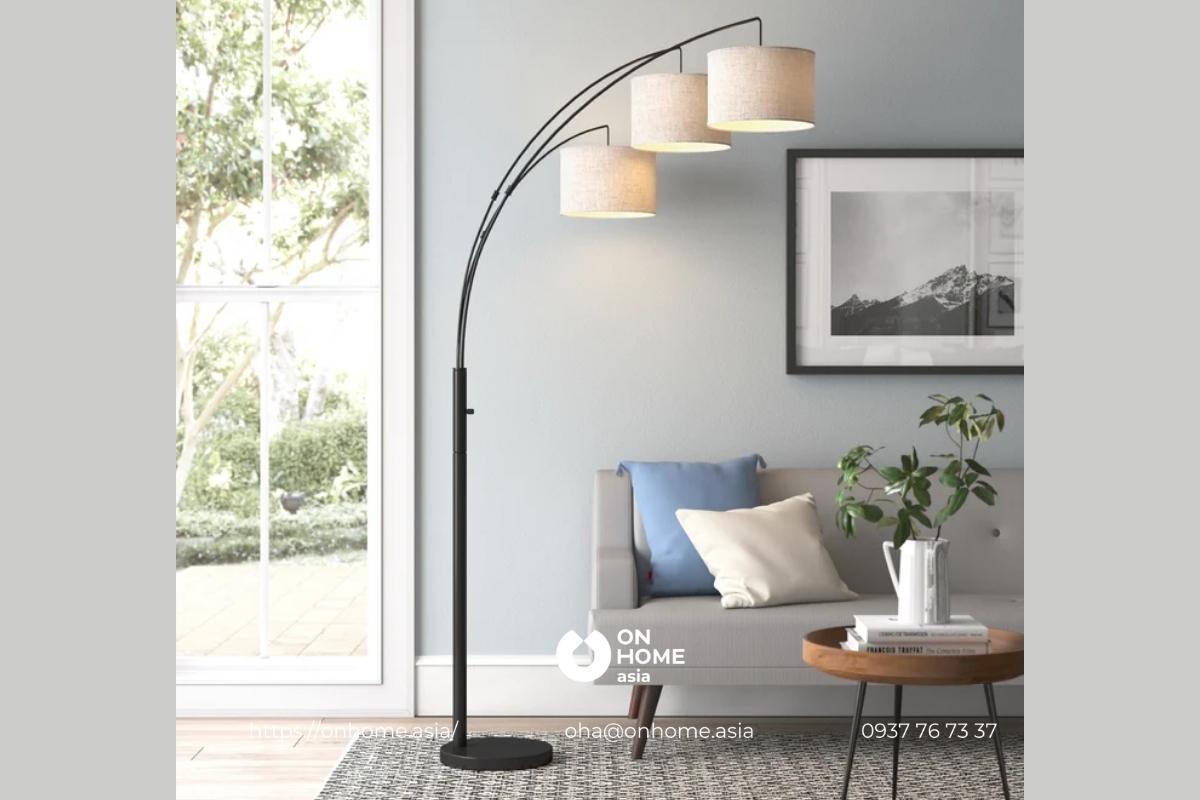 Đèn cây đứng phòng khách thanh lịch