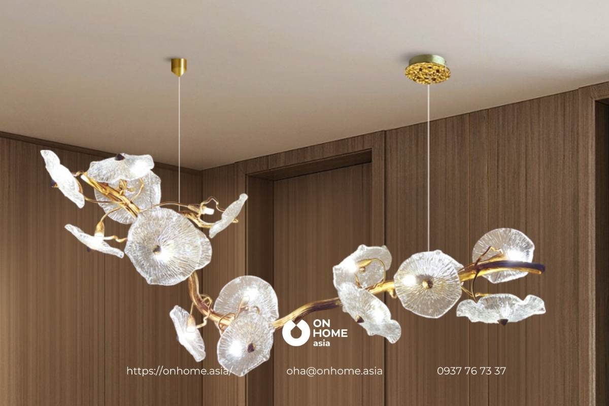 Đèn thả trang trí phòng khách đẹp