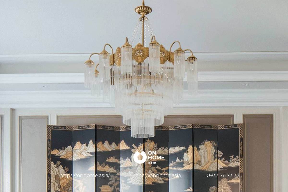 Đèn chùm trang trí phòng khách cao cấp nhập khẩu
