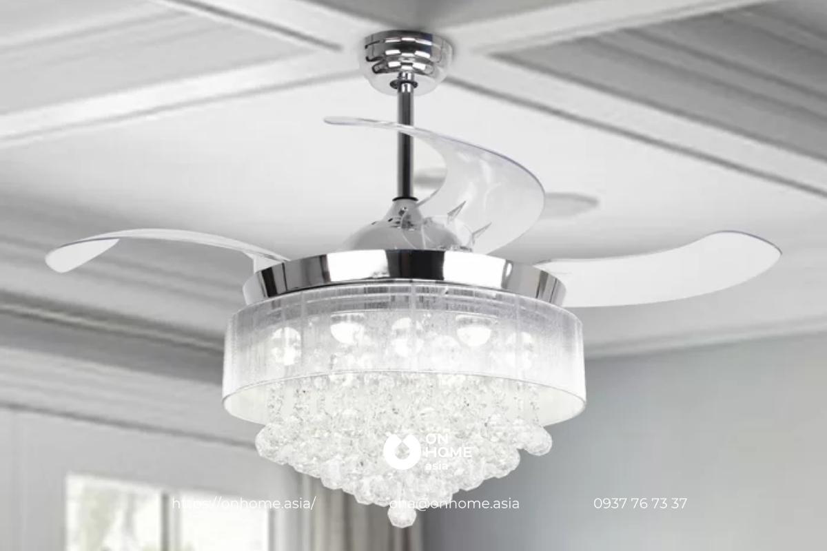 Đèn chùm trang trí phòng khách đẹp