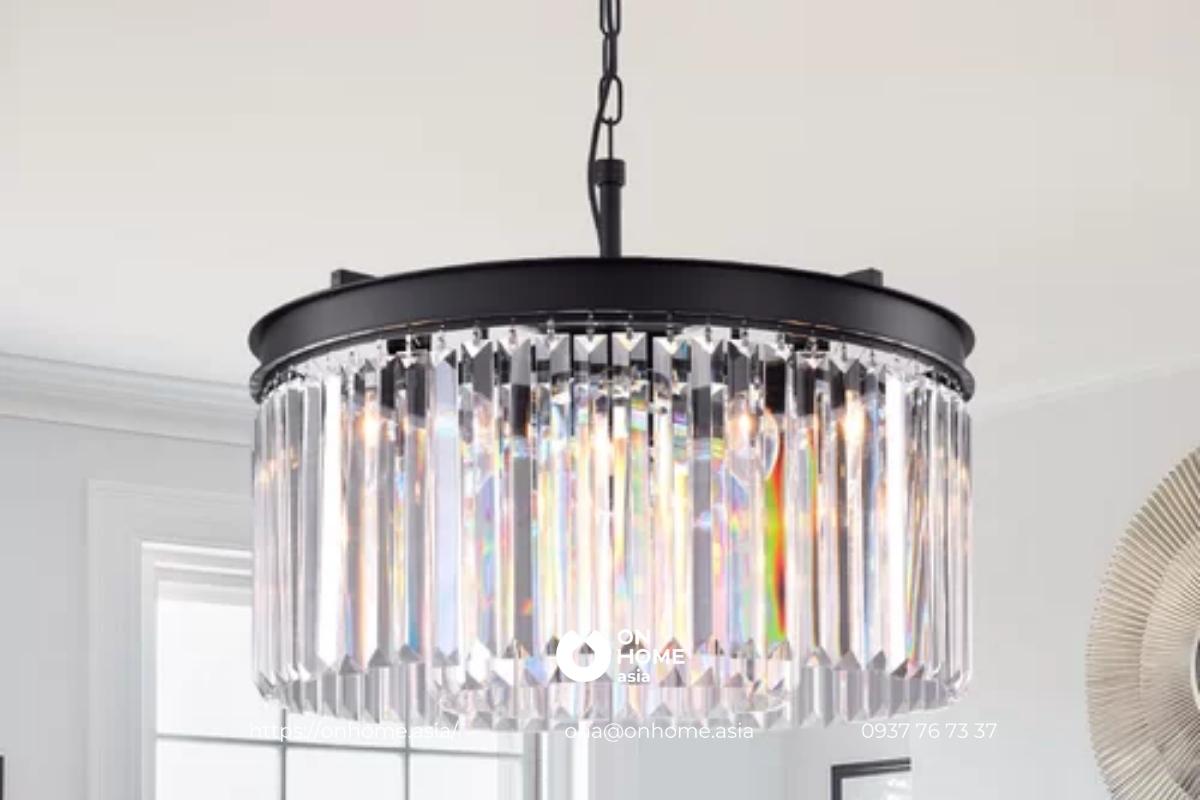 Đèn chùm trang trí phòng khách pha lê cao cấp