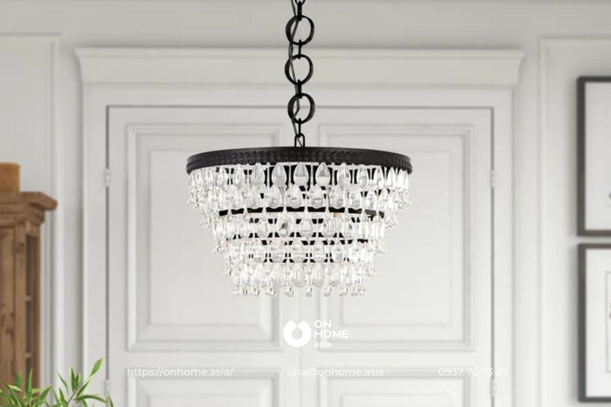 Đèn chùm trang trí phòng khách đẹp