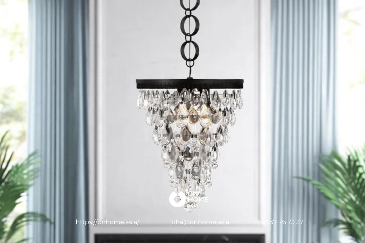 Đèn chùm trang trí phòng khách đẹp