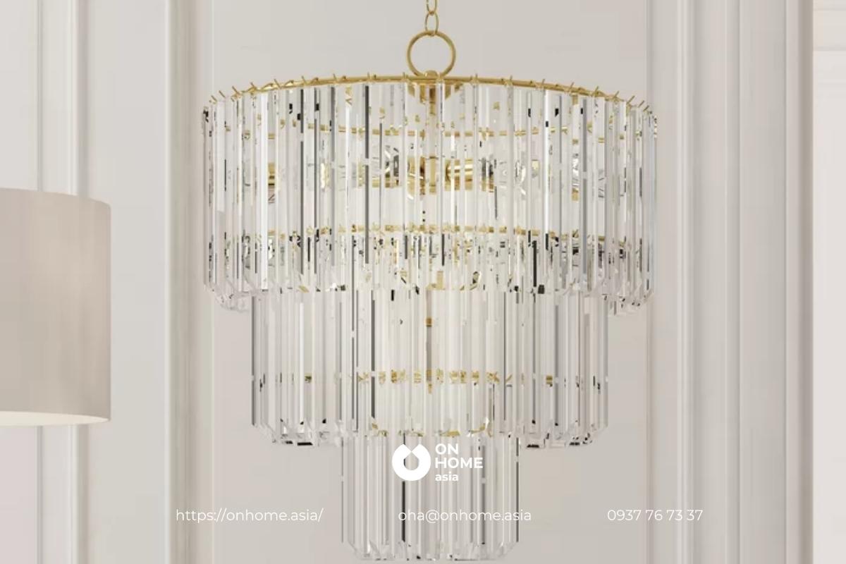 Đèn chùm trang trí phòng khách đẹp