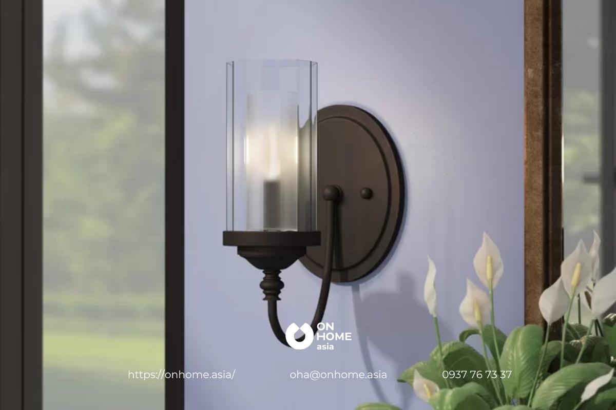 Đèn gắn tường trang trí phòng khách đơn giản