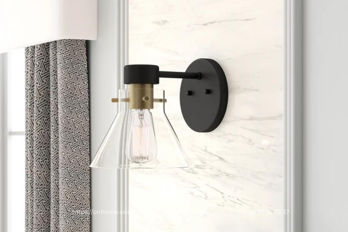 Đèn gắn tường trang trí phòng khách đơn giản mà đẹp