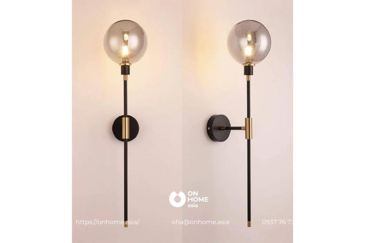 Đèn gắn tường trang trí phòng khách đơn giản