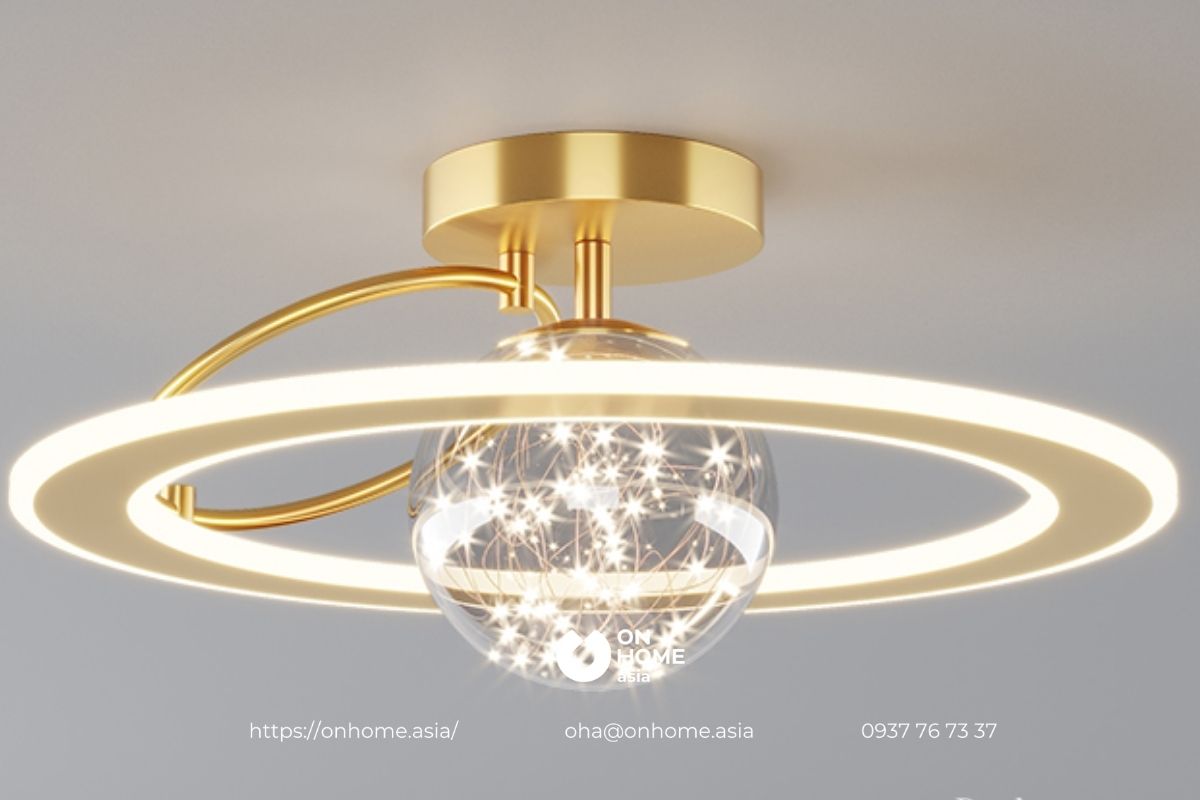 Đèn led ốp trần trang trí phòng khách