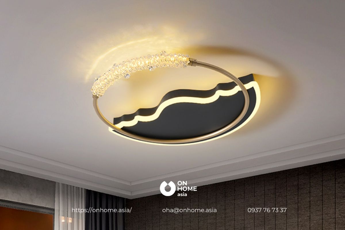 Đèn led ốp trần trang trí phòng khách cao cấp