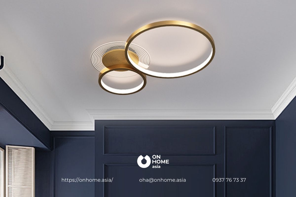 Đèn trần trang trí phòng khách hiện đại