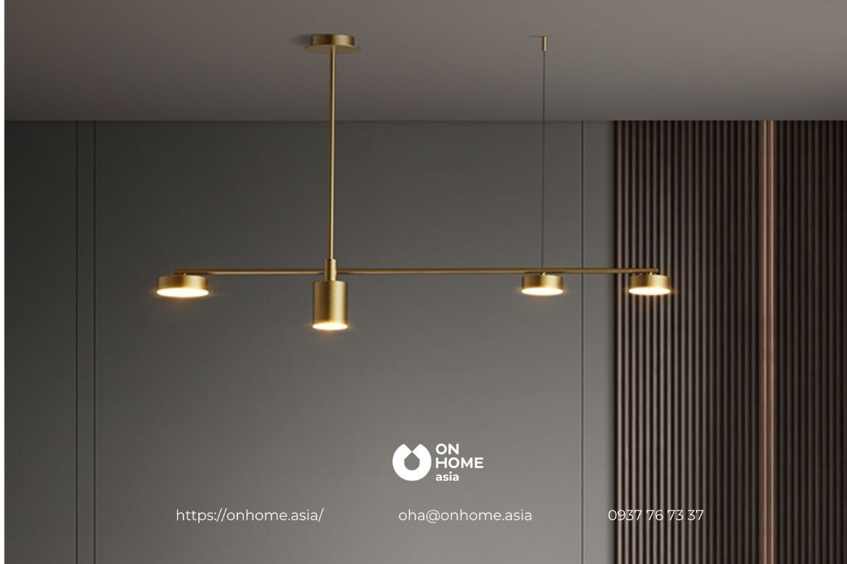 Đèn thả trang trí phòng khách hiện đại