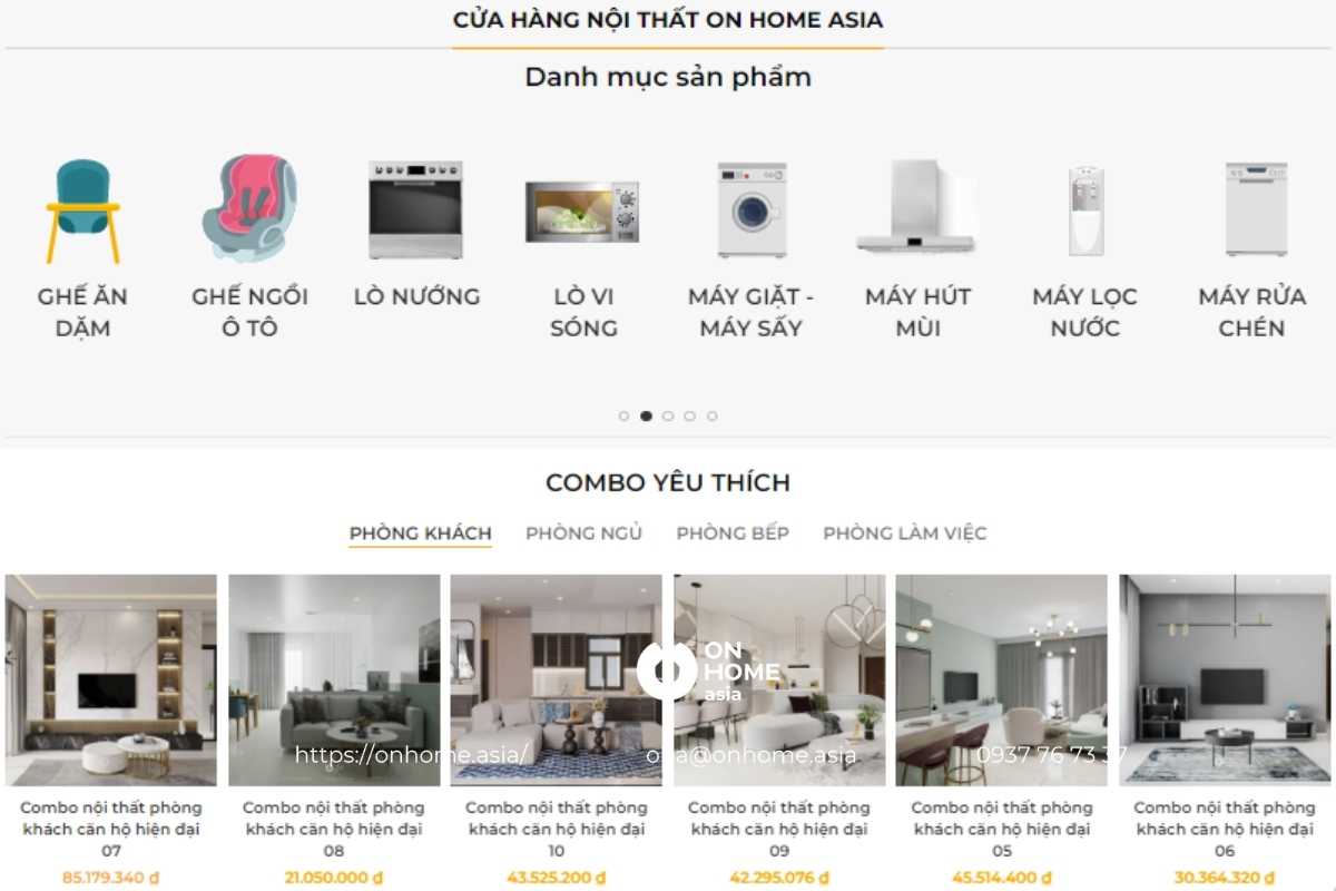 On Home Asia là địa chỉ bán kệ tivi treo tường uy tín