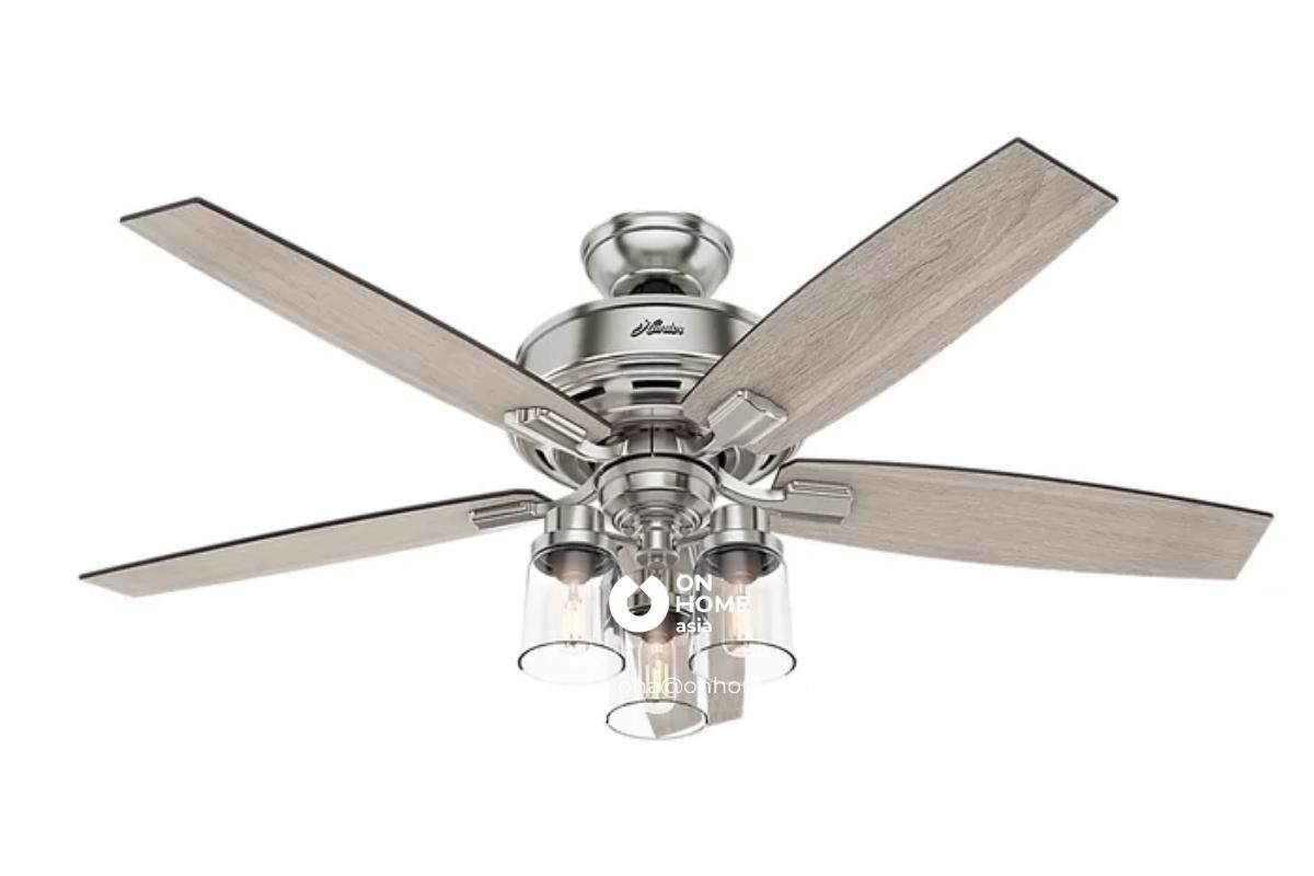 Quạt đèn trang trí phòng khách đẹp