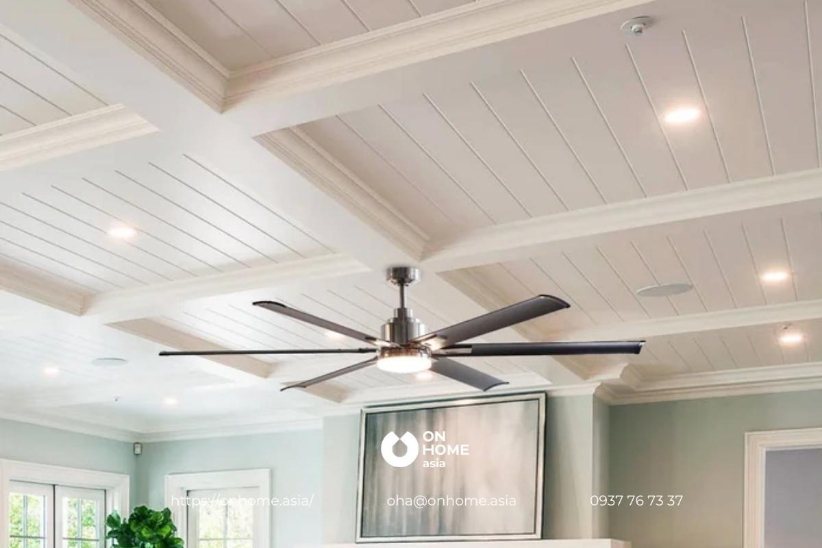 Đèn quạt trang trí phòng khách phong cách Bắc Âu