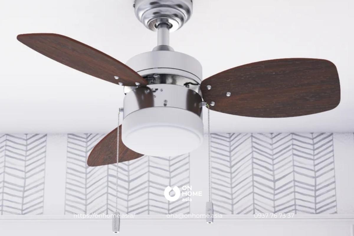 Đèn quạt trang trí phòng khách cao cấp