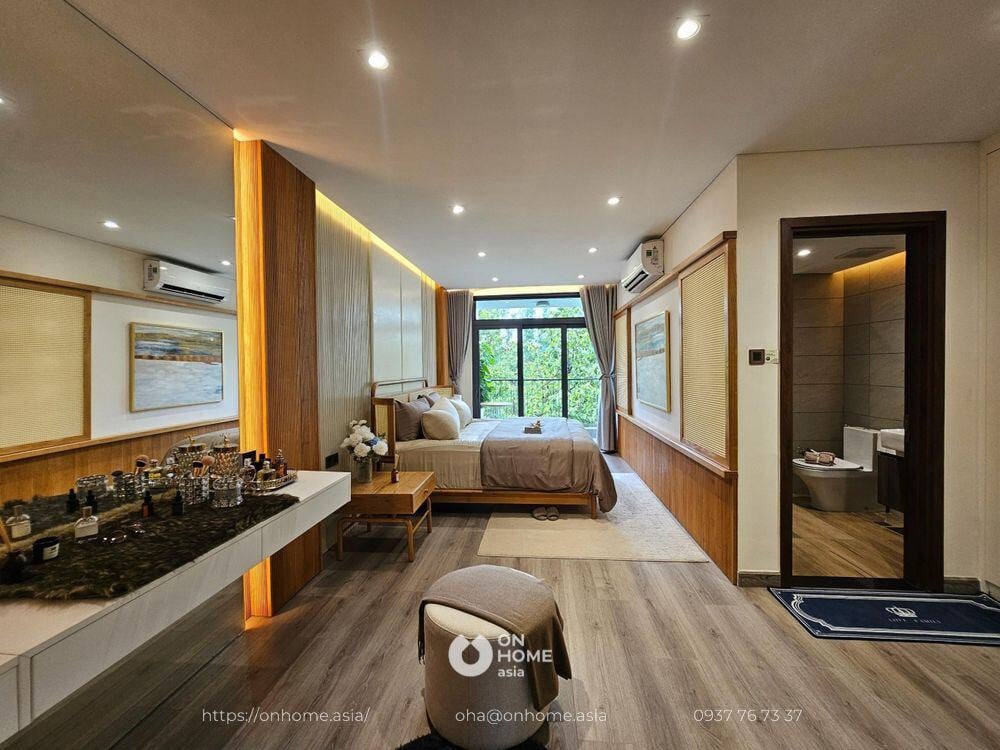 Nội thất nhà mẫu của nhà phố shophouse 4 tầng tại Artisan Park Bình Dương