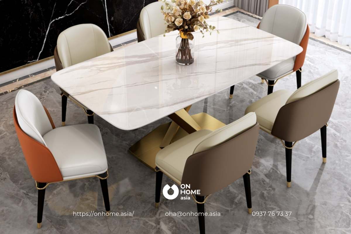 Bàn ăn mặt đá cao cấp