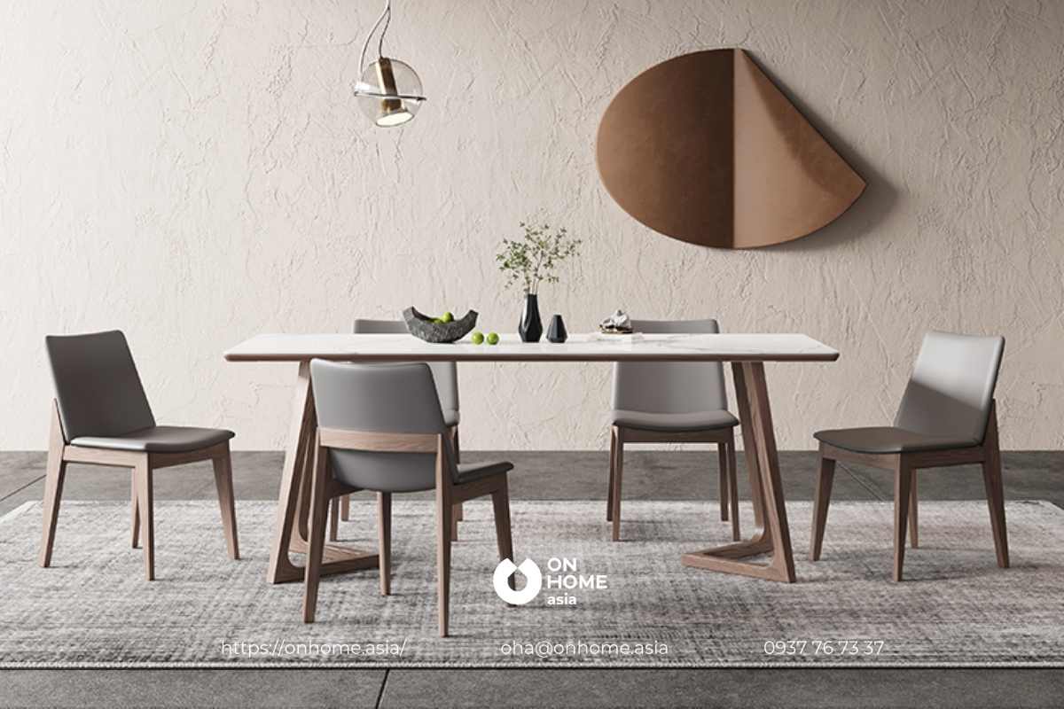 Bộ bàn ăn 6 ghế hiện đại, cuốn hút