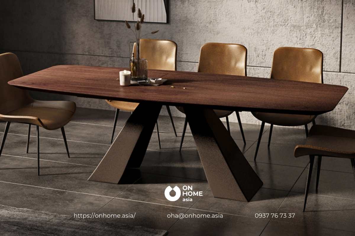 Bàn ăn gỗ Óc Chó nguyên tấm&nbsp;