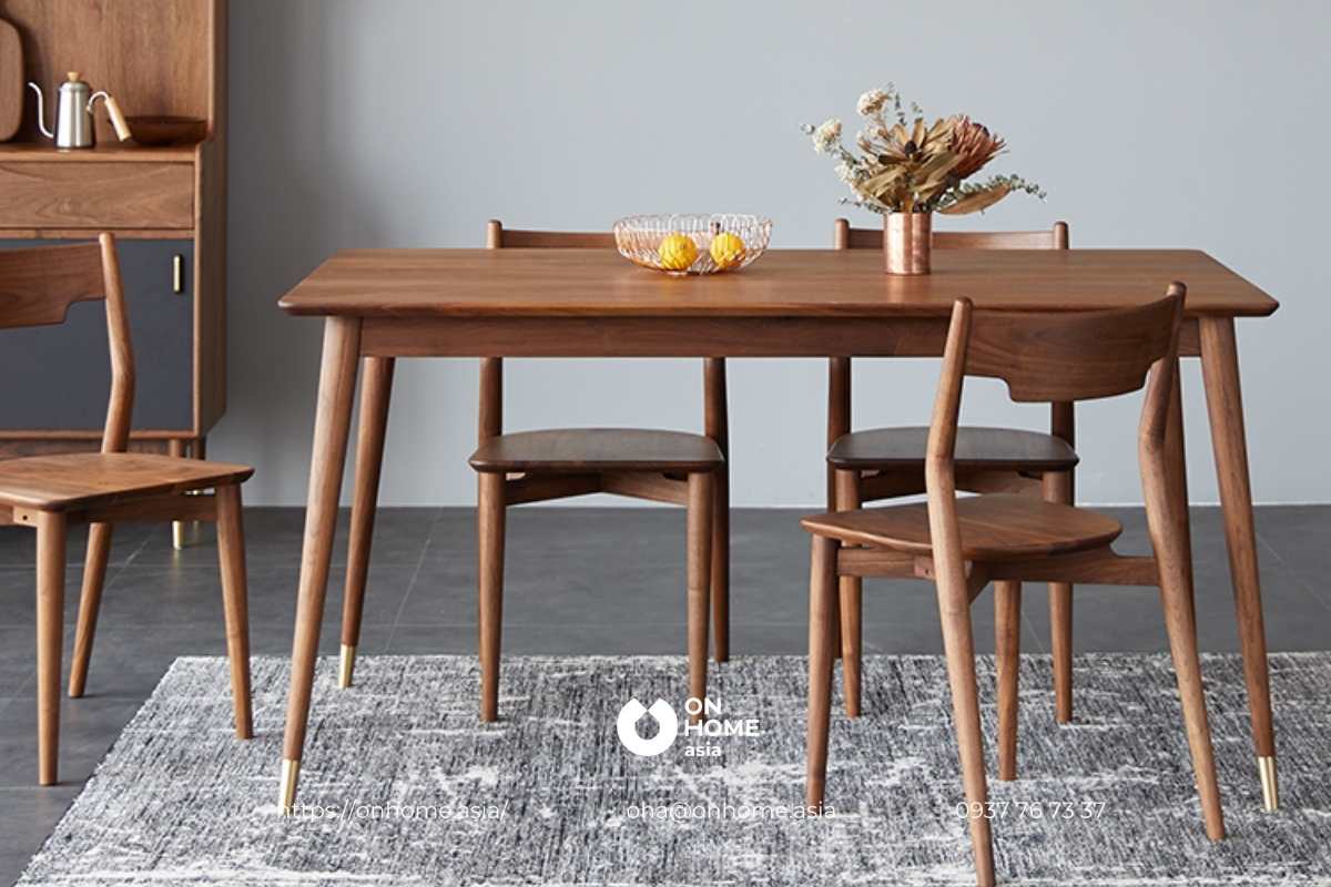 Bộ bàn ăn 6 ghế gỗ Óc Chó&nbsp;