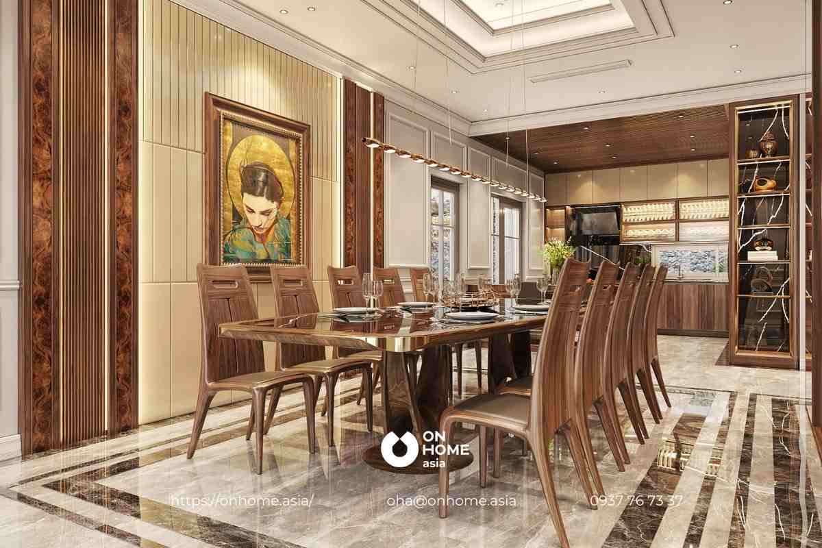 Bộ bàn ăn gỗ Óc Chó cao cấp nhập khẩu