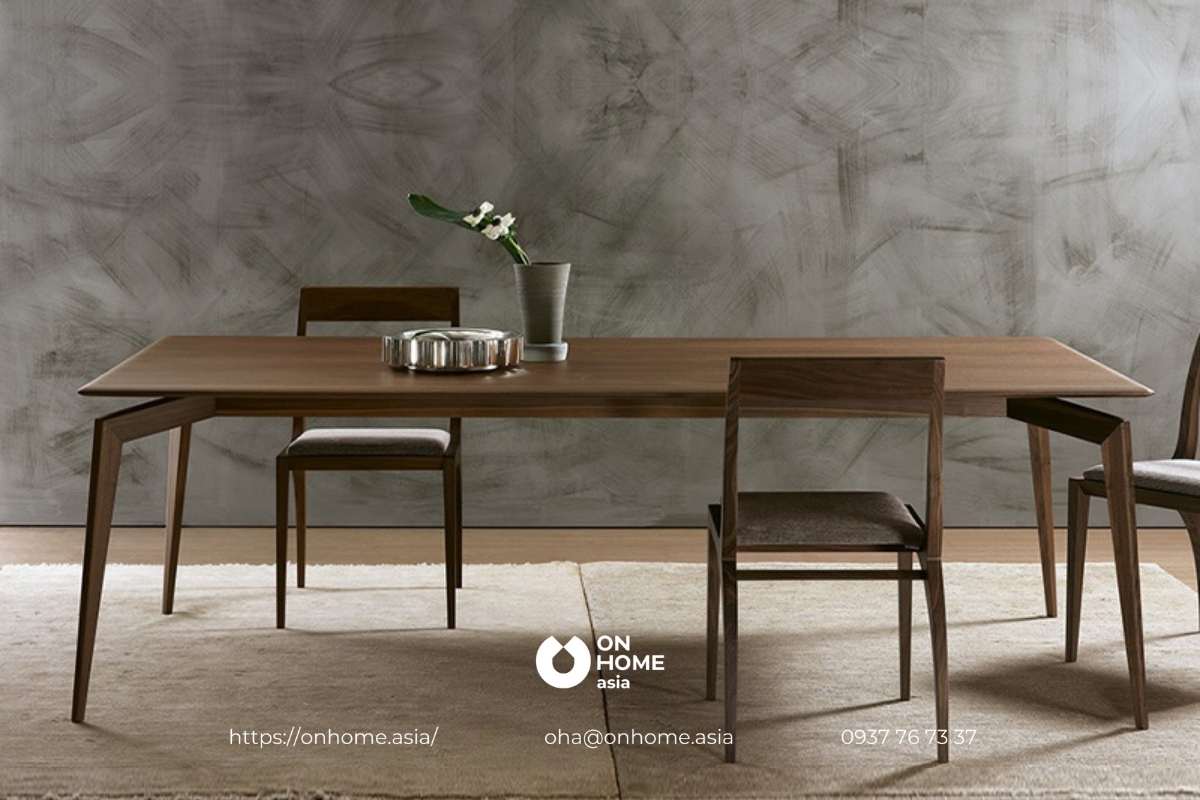 Bàn ăn gỗ Óc Chó hiện đại, sang trọng