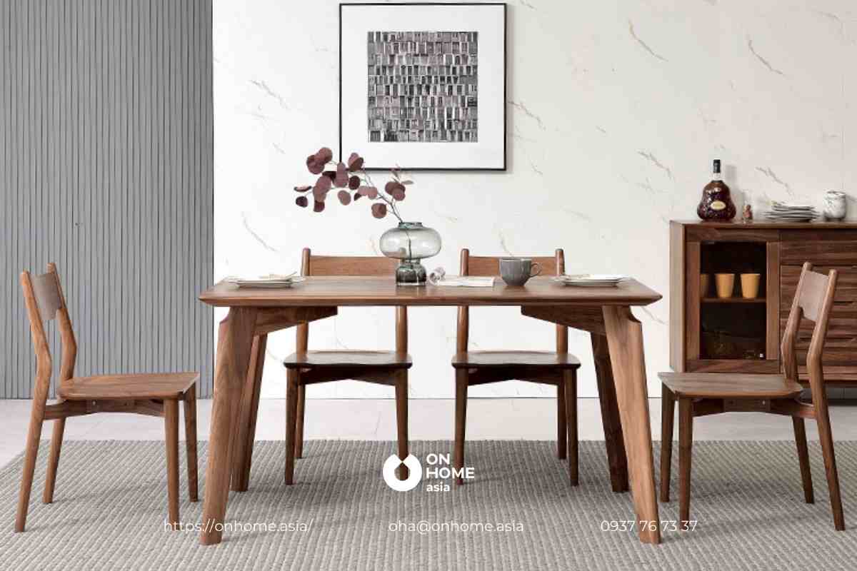 Bàn ăn gỗ Óc Chó rất được ưa chuộng
