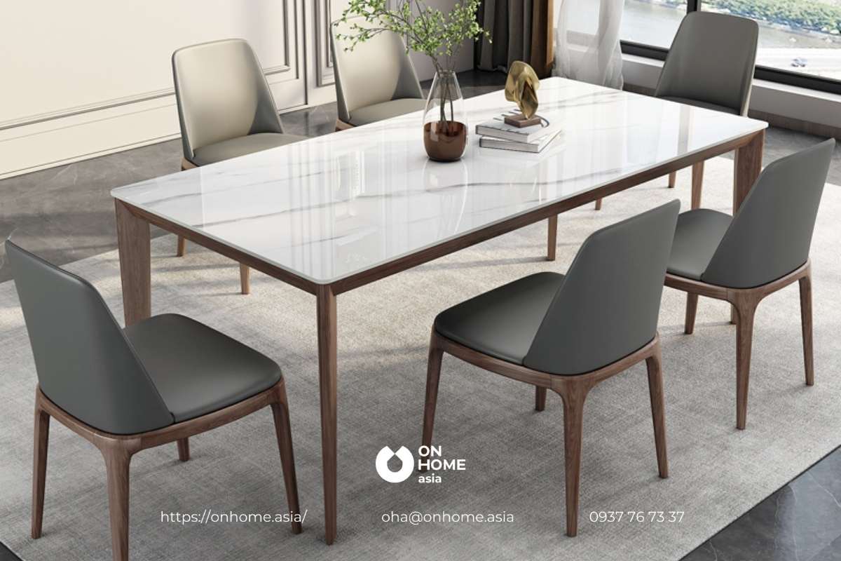 Bàn ăn gỗ Óc Chó phù hợp với nhiều dạng phong cách thiết kế