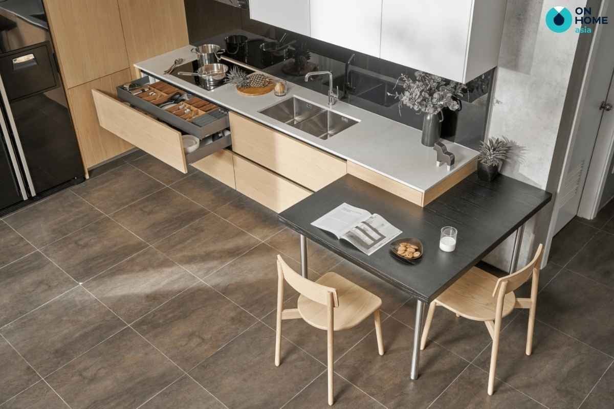 BST] 30+ mẫu bàn ăn thông minh hiện đại cho từng diện tích nhà bếp