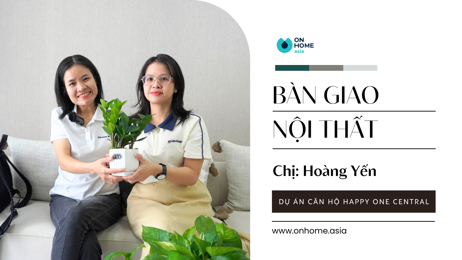 Bàn giao nội thất Căn hộ Happy One Central