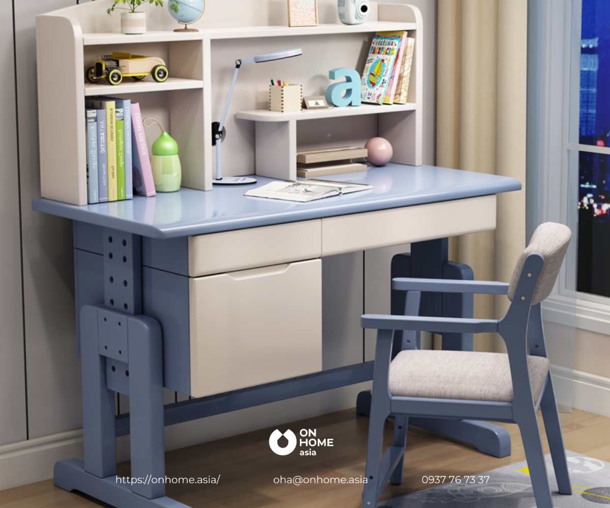 Bàn học thông minh bằng gỗ công nghiệp cao cấp