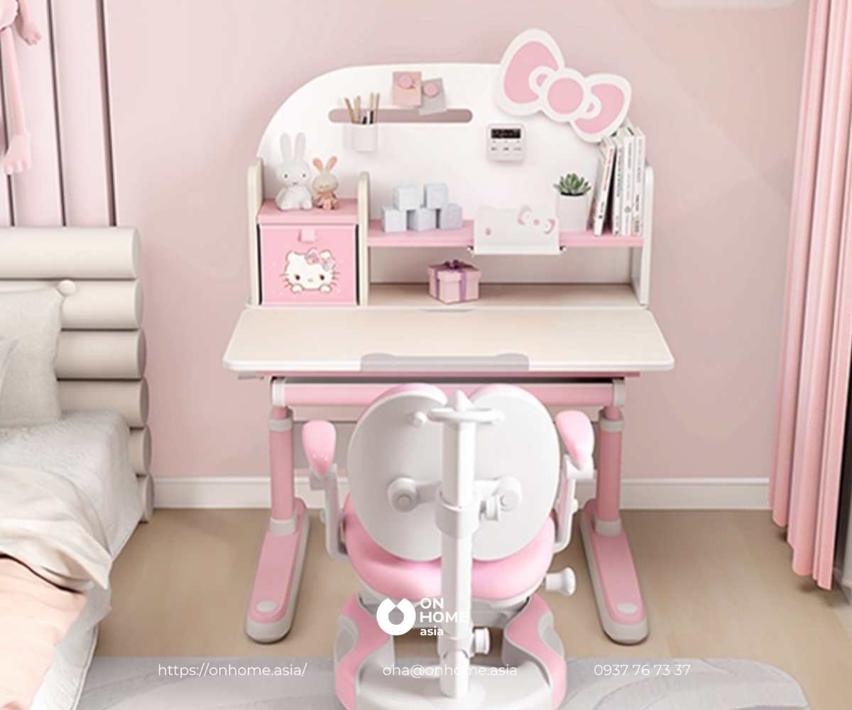 Bàn học bé gái Hello Kitty