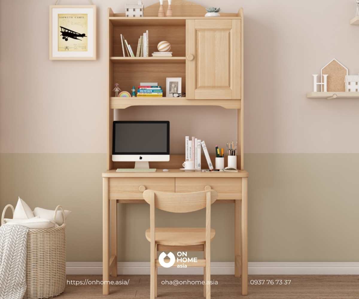 Bàn học gỗ cho bé trai đẹp