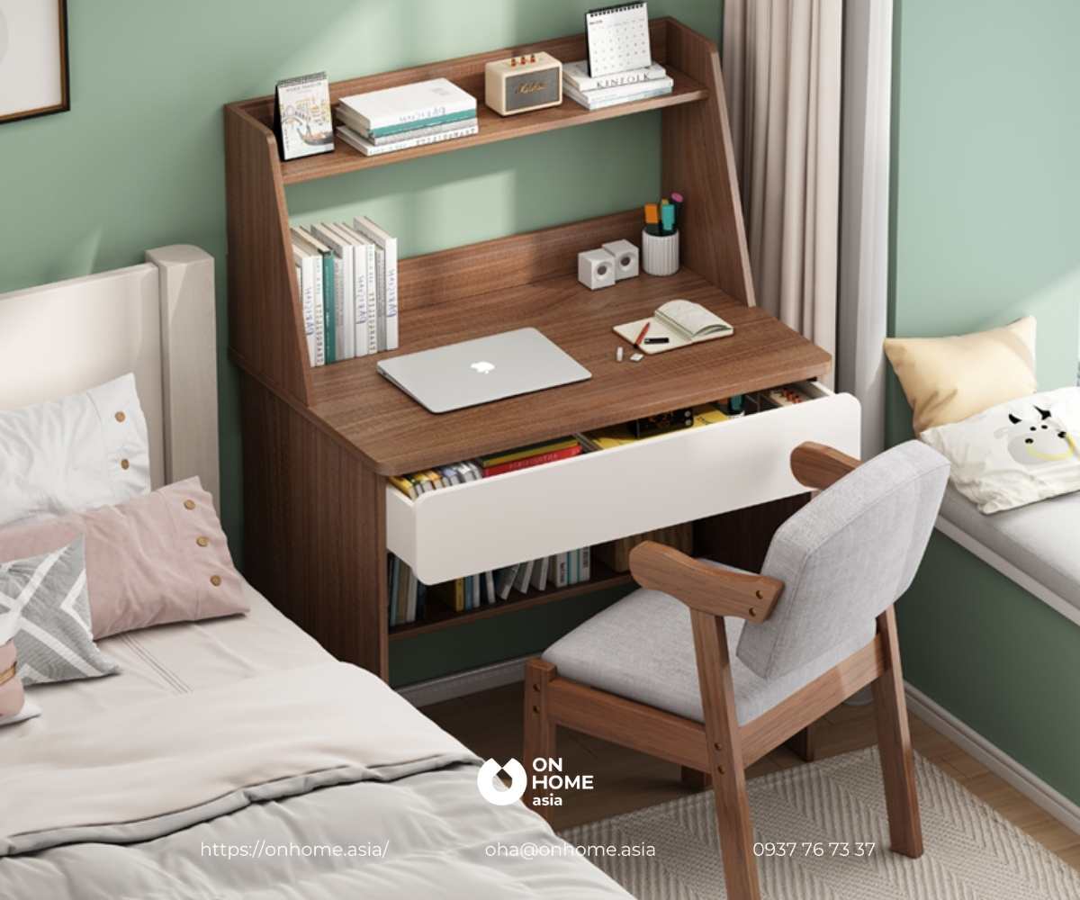 Bàn học bằng gỗ đẹp