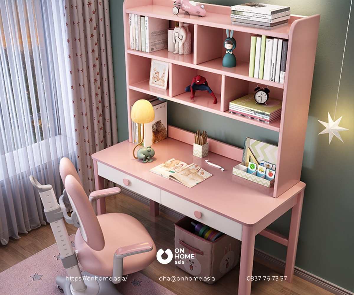 Bàn học cho bé gái cao cấp nhập khẩu