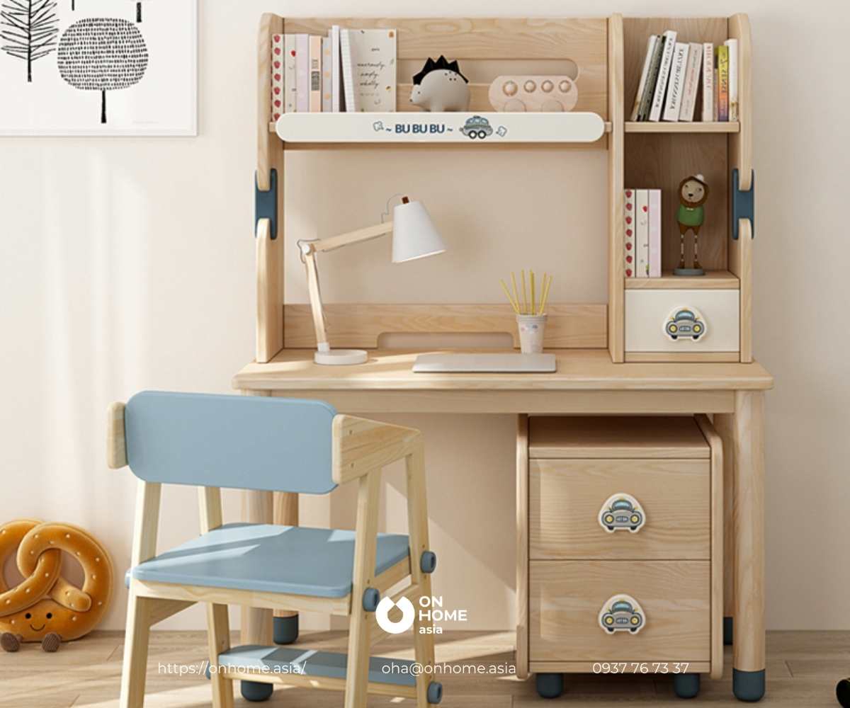 Bàn học gỗ cho bé lớp 1