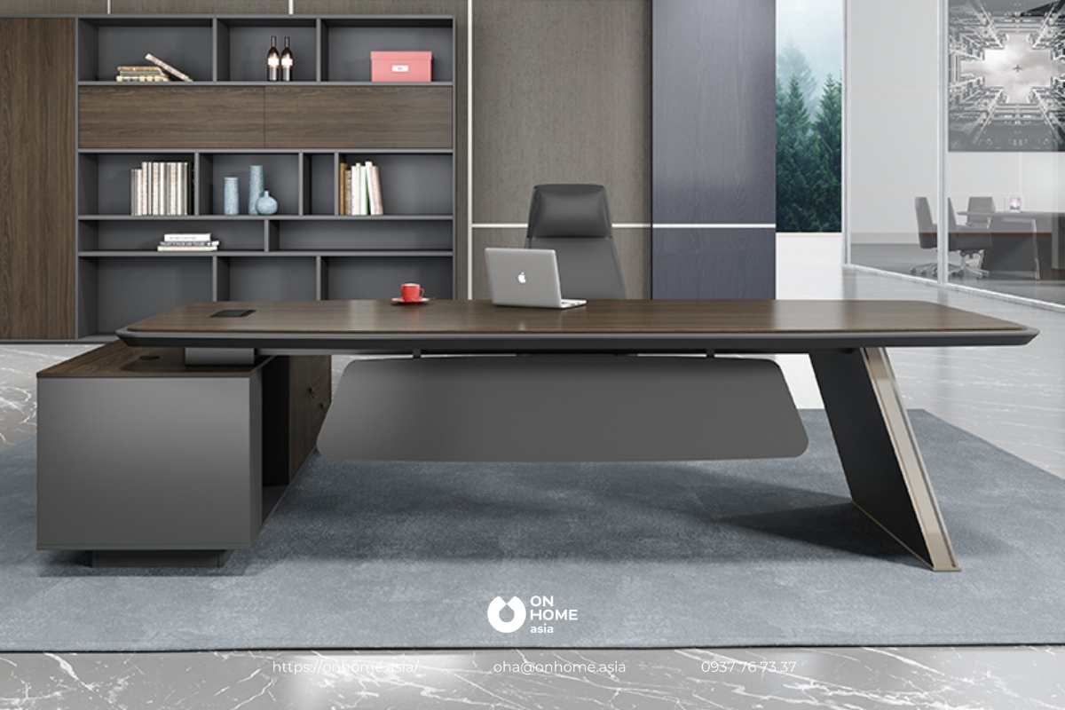 Bàn giám đốc bằng gỗ công nghiệp cao cấp