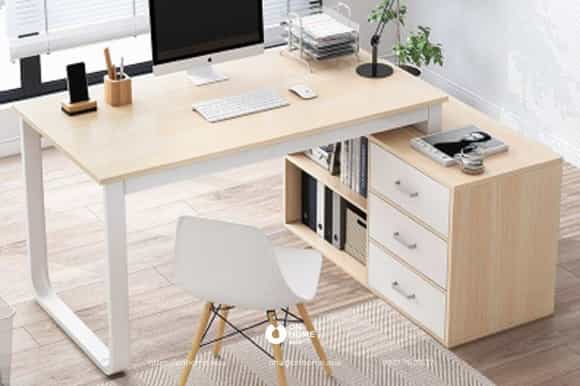 Bàn làm việc thông minh xếp gọn bằng gỗ công nghiệp